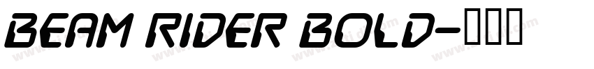 Beam Rider Bold字体转换